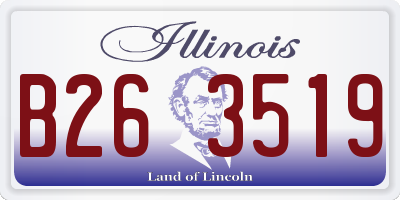 IL license plate B263519