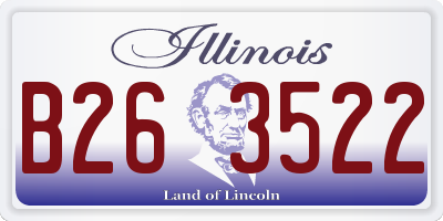 IL license plate B263522