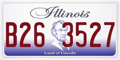 IL license plate B263527