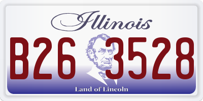 IL license plate B263528