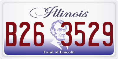 IL license plate B263529