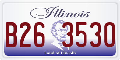 IL license plate B263530
