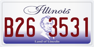 IL license plate B263531