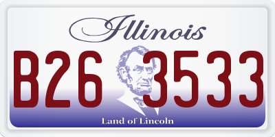 IL license plate B263533