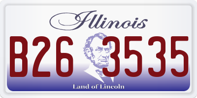 IL license plate B263535