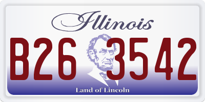 IL license plate B263542