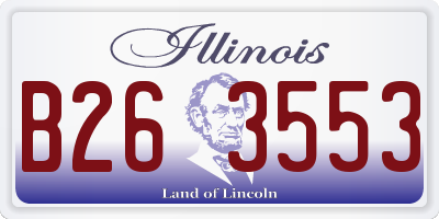 IL license plate B263553