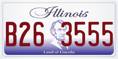 IL license plate B263555