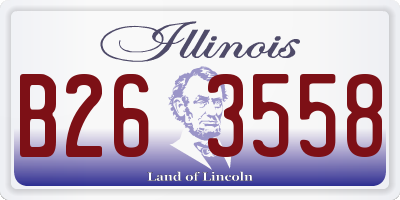 IL license plate B263558