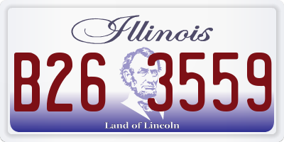 IL license plate B263559