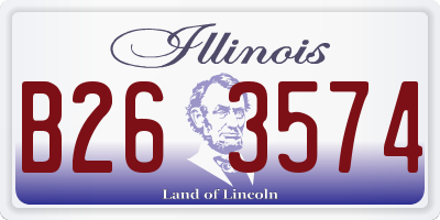 IL license plate B263574