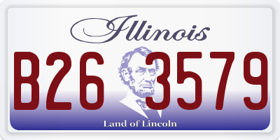 IL license plate B263579