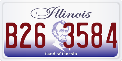 IL license plate B263584