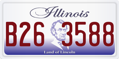 IL license plate B263588
