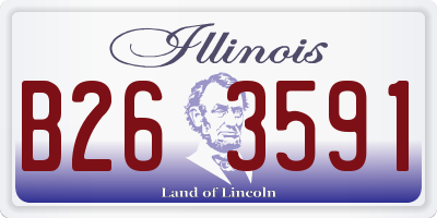 IL license plate B263591