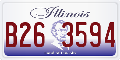 IL license plate B263594