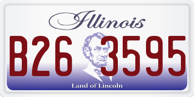 IL license plate B263595
