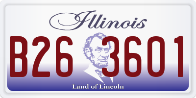 IL license plate B263601