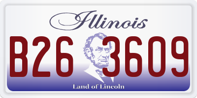 IL license plate B263609