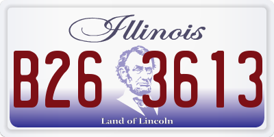IL license plate B263613