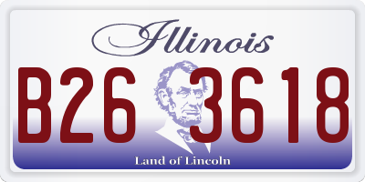 IL license plate B263618