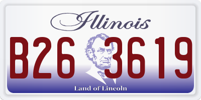 IL license plate B263619