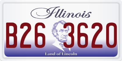 IL license plate B263620