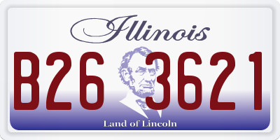 IL license plate B263621