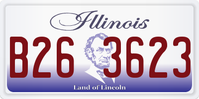 IL license plate B263623