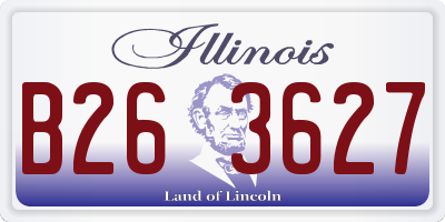 IL license plate B263627