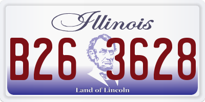 IL license plate B263628
