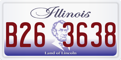IL license plate B263638