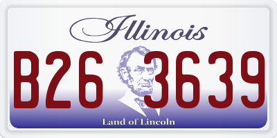 IL license plate B263639