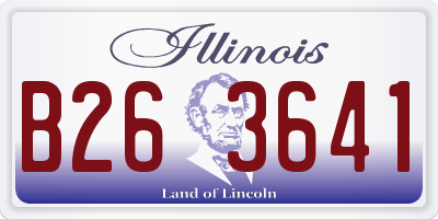 IL license plate B263641