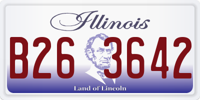 IL license plate B263642