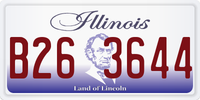 IL license plate B263644