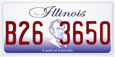 IL license plate B263650