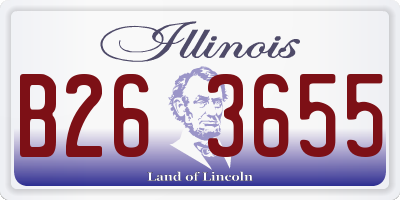 IL license plate B263655