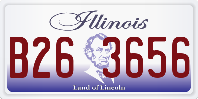 IL license plate B263656