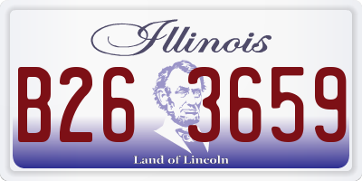 IL license plate B263659
