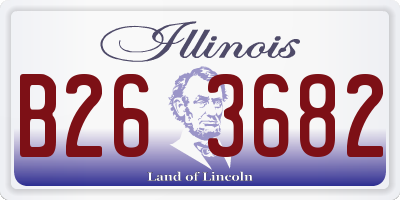 IL license plate B263682