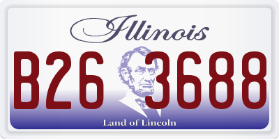 IL license plate B263688