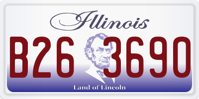IL license plate B263690