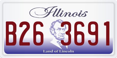 IL license plate B263691