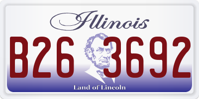 IL license plate B263692