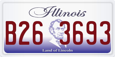 IL license plate B263693