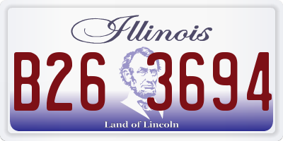 IL license plate B263694