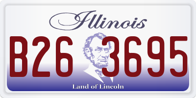 IL license plate B263695