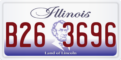 IL license plate B263696