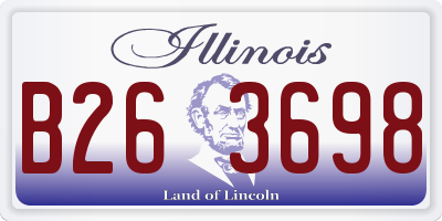 IL license plate B263698